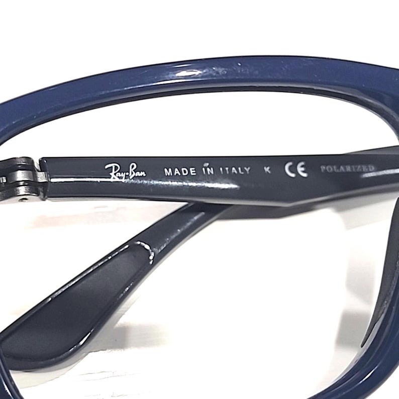 Gafas de sol Ray Ban RB8352 6222/82 sin lentes LG negras y grises con montura cuadrada, talla 57-18, 140 imagen 7