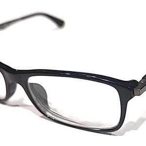 Ray Ban RB7017F 2000 Large Black Rectangle Eyeglasses Frame 56-17 145 Full Fit image 1
