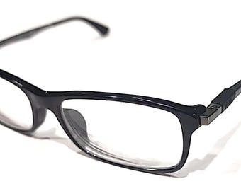 Ray Ban RB7017F 2000 Large Black Rectangle Eyeglasses Frame 56-17 145 Full Fit