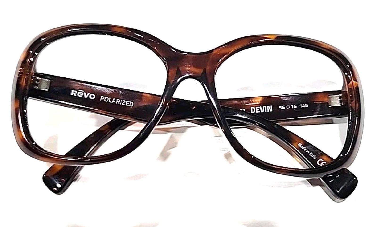 REVO RE1055-02 Devin No Lenses Tortoise Oversized Sunglasses Frame 56-16 145 REVO RE1055-02 Devin No Lenses Tortoise Oversized Sunglasses  main image 2