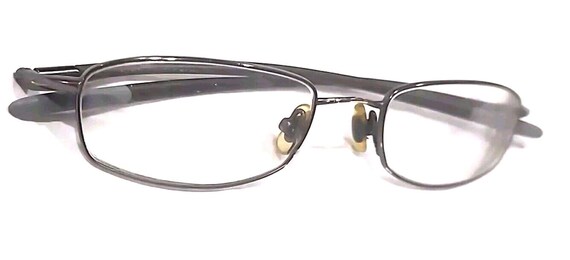 Nike 4082 Gray Rectangle Eyeglasses Frames 49-19 … - image 3