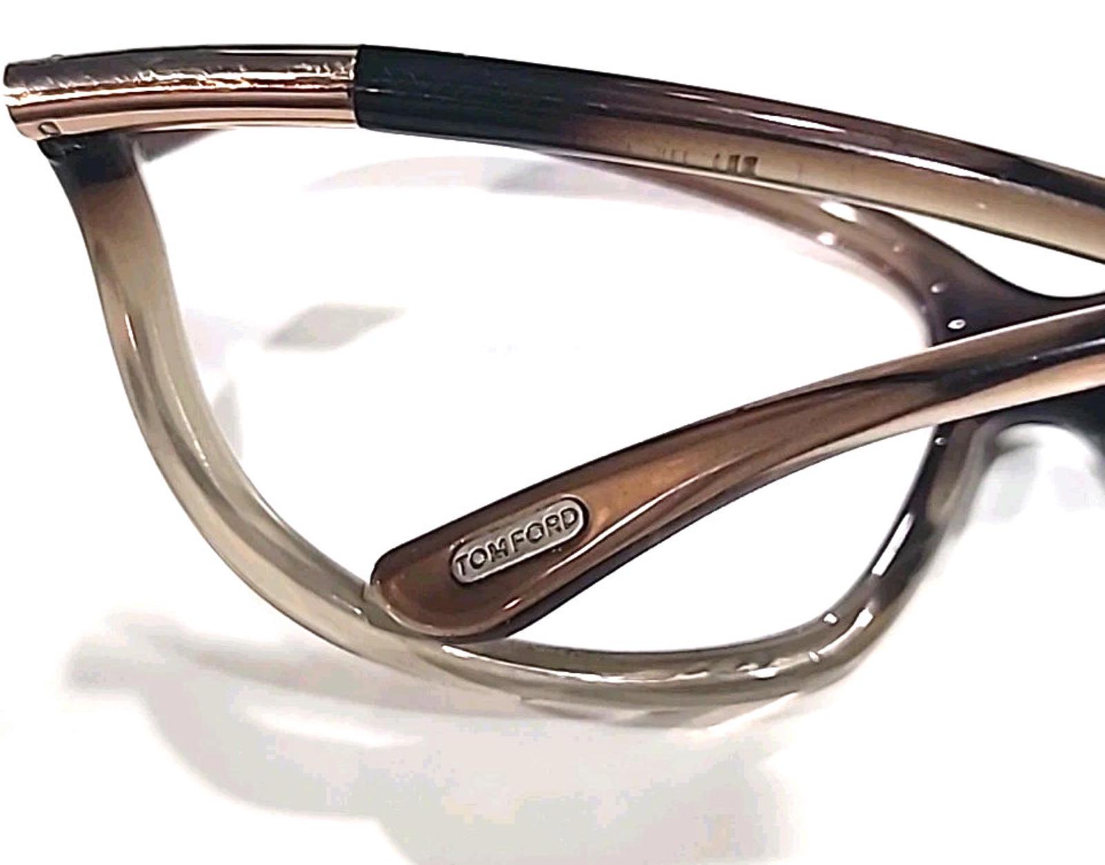 Tom Ford TF8 38F No Lenses Brown Butterfly Wrap Sunglasses Frame 61-16 120 Tom Ford TF8 38F No Lenses Brown Butterfly Wrap Sunglasses  main image 4