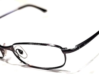 Ray Ban RB3162 012/47 Keine Gläser Sleek Braun Metall Sonnenbrillen Rahmen 52-19 Italien