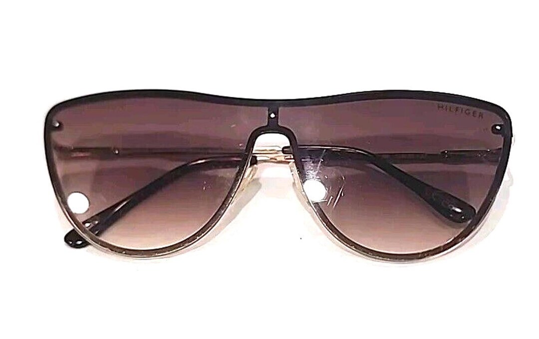 Tommy Hilfiger Cardie Gold Rimless Cat Eyes Shield  display picture 3