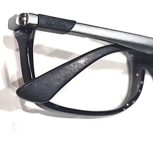 Ray Ban RB7017F 2000 Large Black Rectangle Eyeglasses Frame 56-17 145 Full Fit image 6