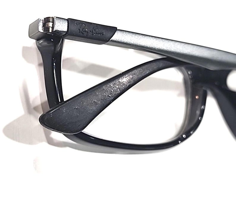Ray Ban RB7017F 2000 Large Black Rectangle Eyeglasses Frame 56-17 145 Full Fit image 6