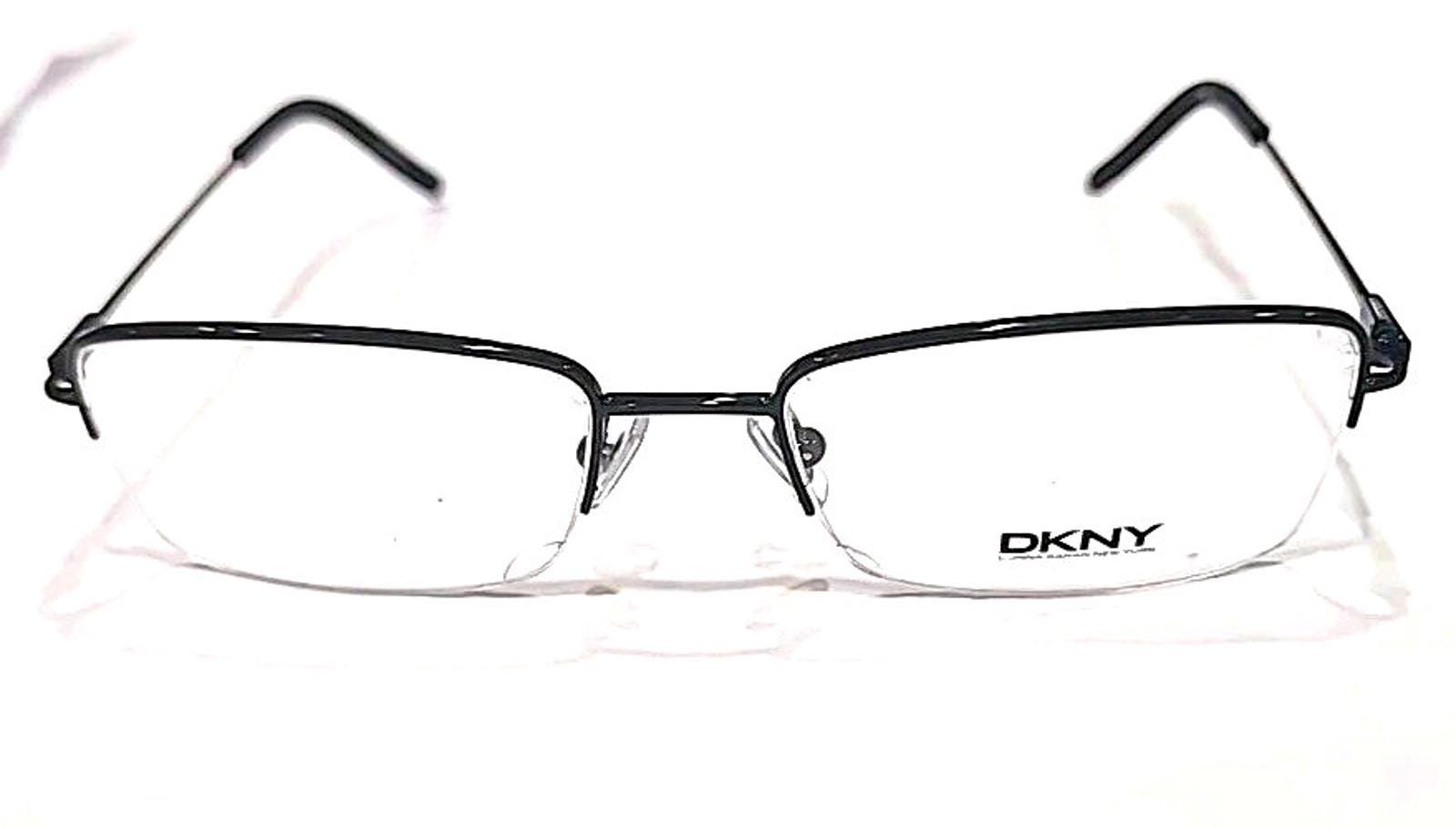 Buy DKNY DY5647 1111 Black Metal Rectangle Half Rim  display picture 1
