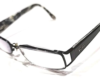 Gafas Ray Ban RB6157 2509 sin lentes, montura de metal negro, talla 53-16, 130