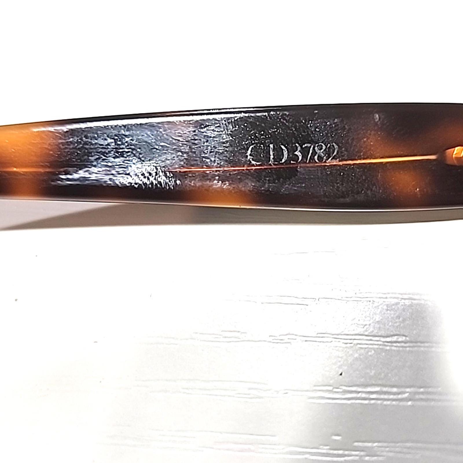 Christian Dior 3782 Brown Gold Metal Oval Eyeglasses 54-16  display picture 2