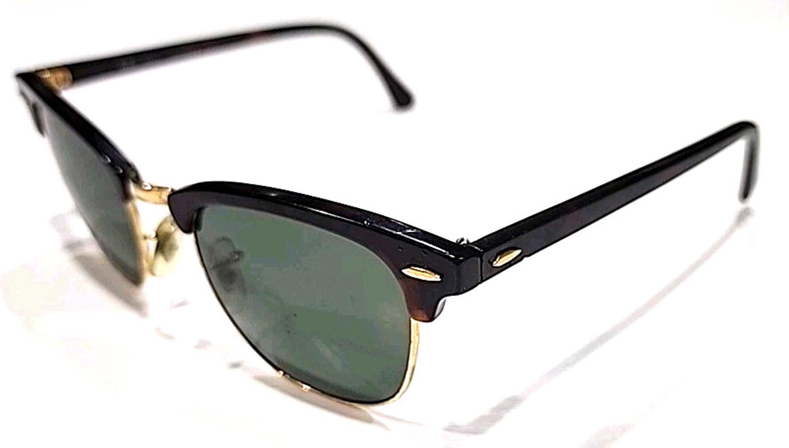 Ray Ban Rb3016 W0366 Clubmaster Tortoise Gold Green 