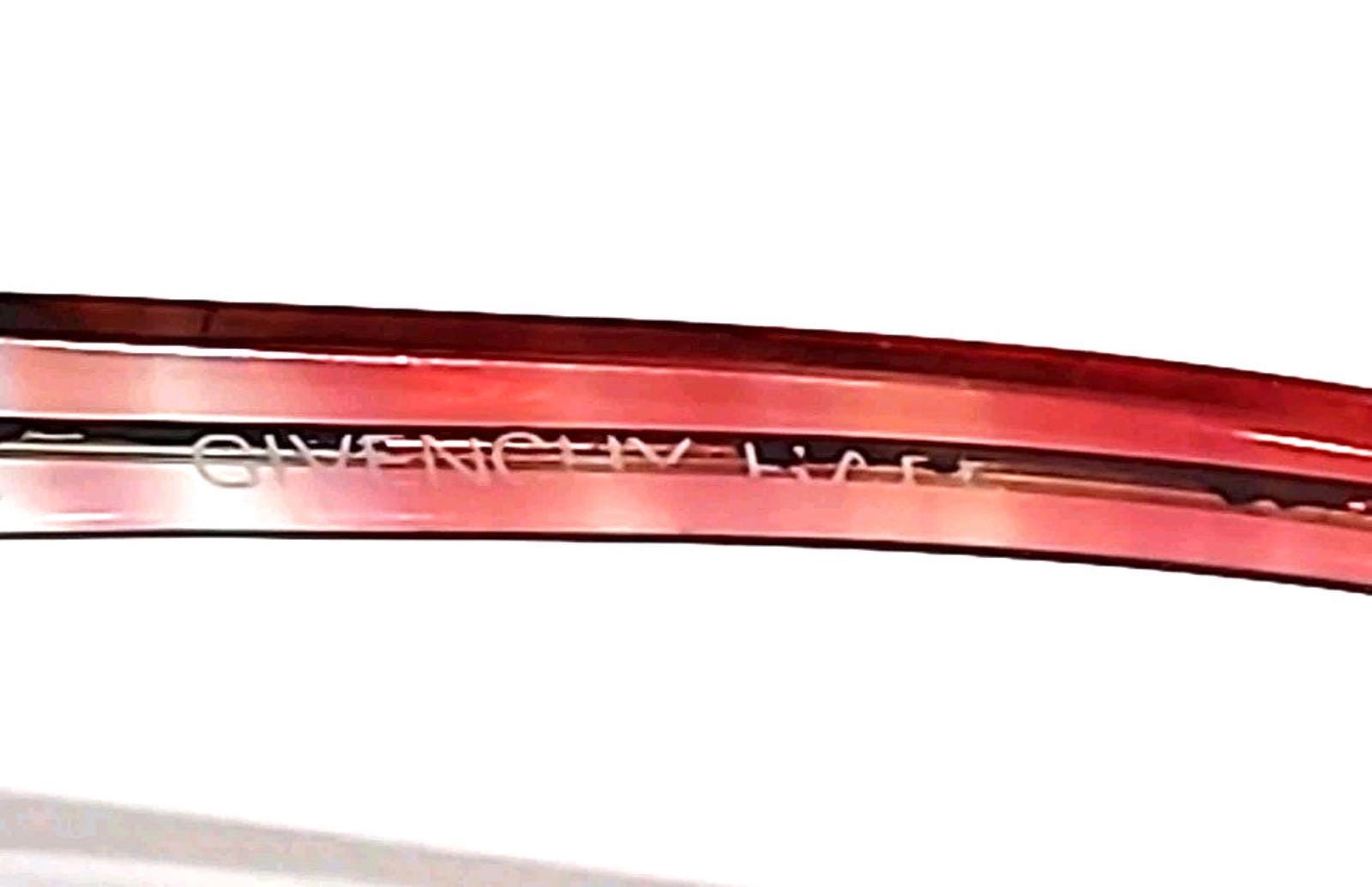 Givenchy Unico Vintage Sm Crystal Brown Red Square Eyeglasses Givenchy Classic Unico Vintage Crystal Brown | Mercari main image 4