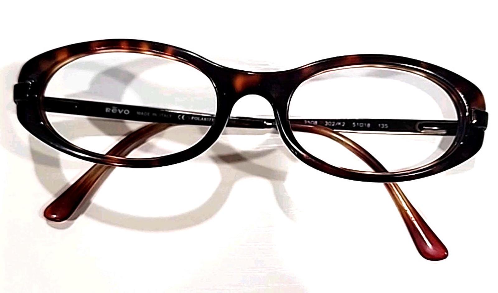 REVO 2508 302/K2 No Lenses Tortoise Oval Sunglasses Frame 51-18 135 Italy Revo Polarized 2508 302/K2 Tortoise Brown Sunglasses Brown  main image 2