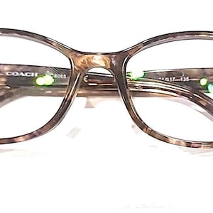 Coach HC6065 5287 Light Brown Confetti Oval Eyeglasses 51-17 135