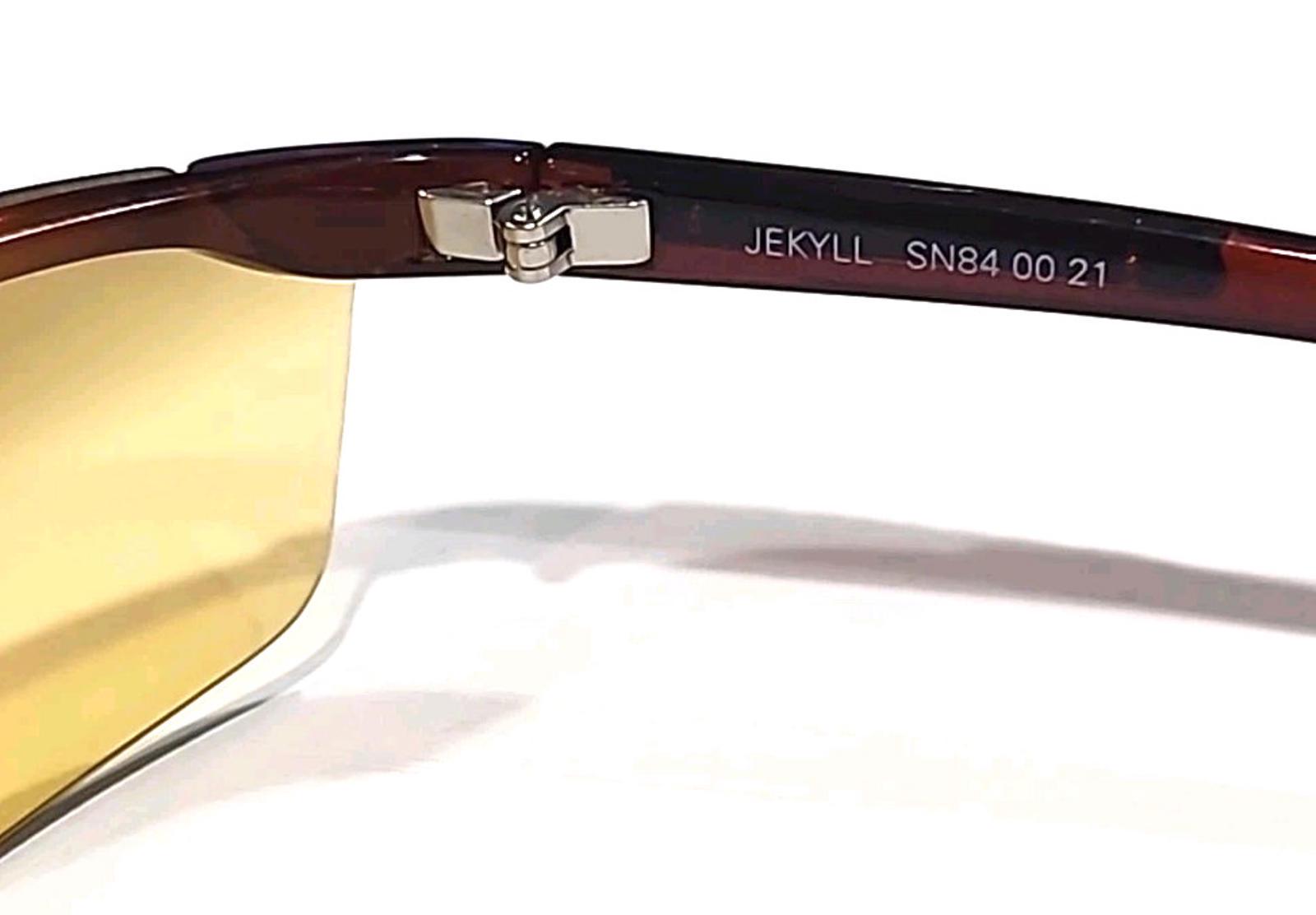Rudy Project Jekyll Half Rim Brown Wrap Sunglasses Italy VG 