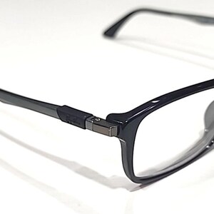 Ray Ban RB7017F 2000 Large Black Rectangle Eyeglasses Frame 56-17 145 Full Fit image 3