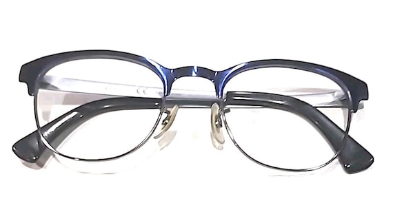 Ray Ban RB6317 2863 Blue Metal Round Eyeglasses 49-20 140