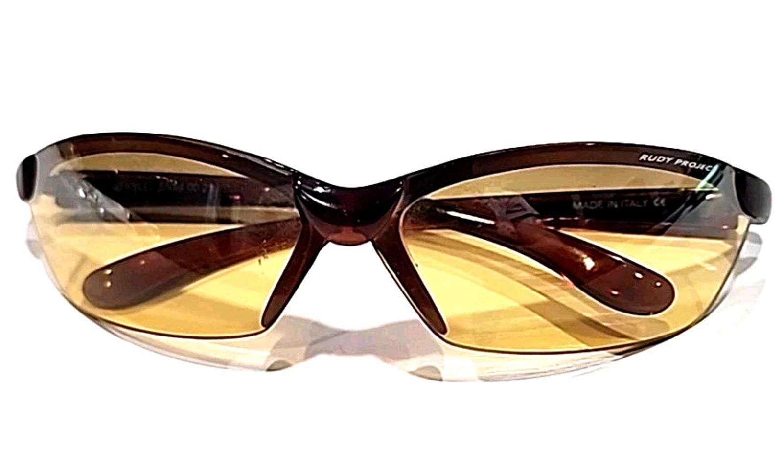 Rudy Project Jekyll Half Rim Brown Wrap Sunglasses Italy VG  display picture 1