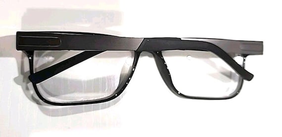 Randolph Keesler Black Silver Rectangle Eyeglasse… - image 5