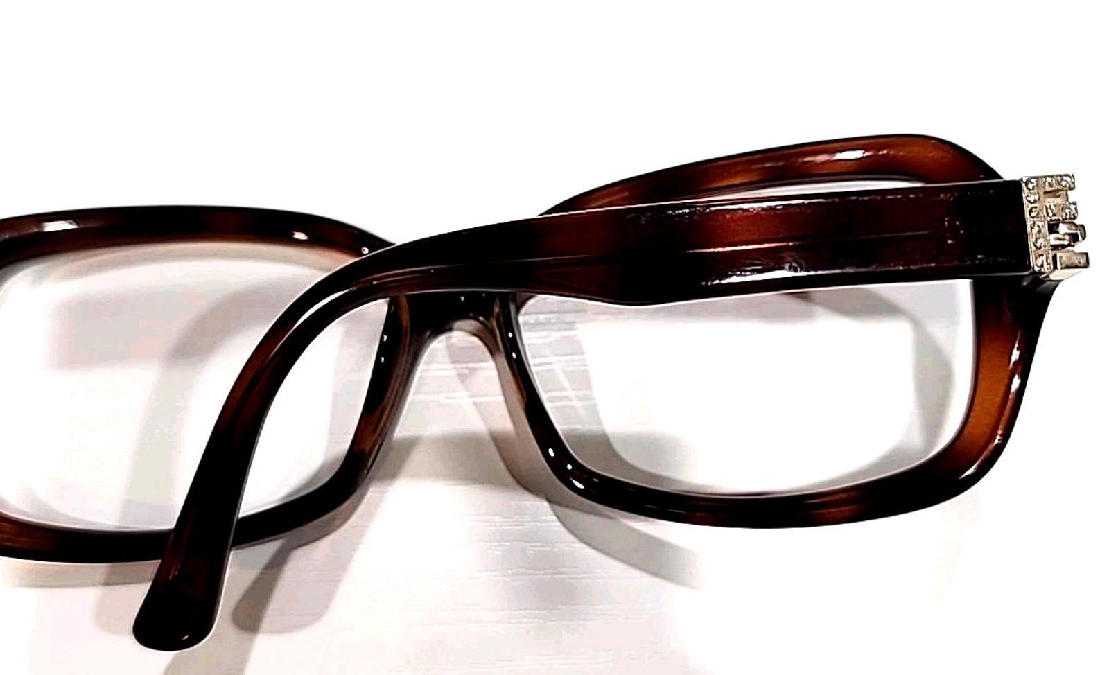 Fendi FS5071R No Lenses Tortoise Brown Rectangle Sunglasses  display picture 3