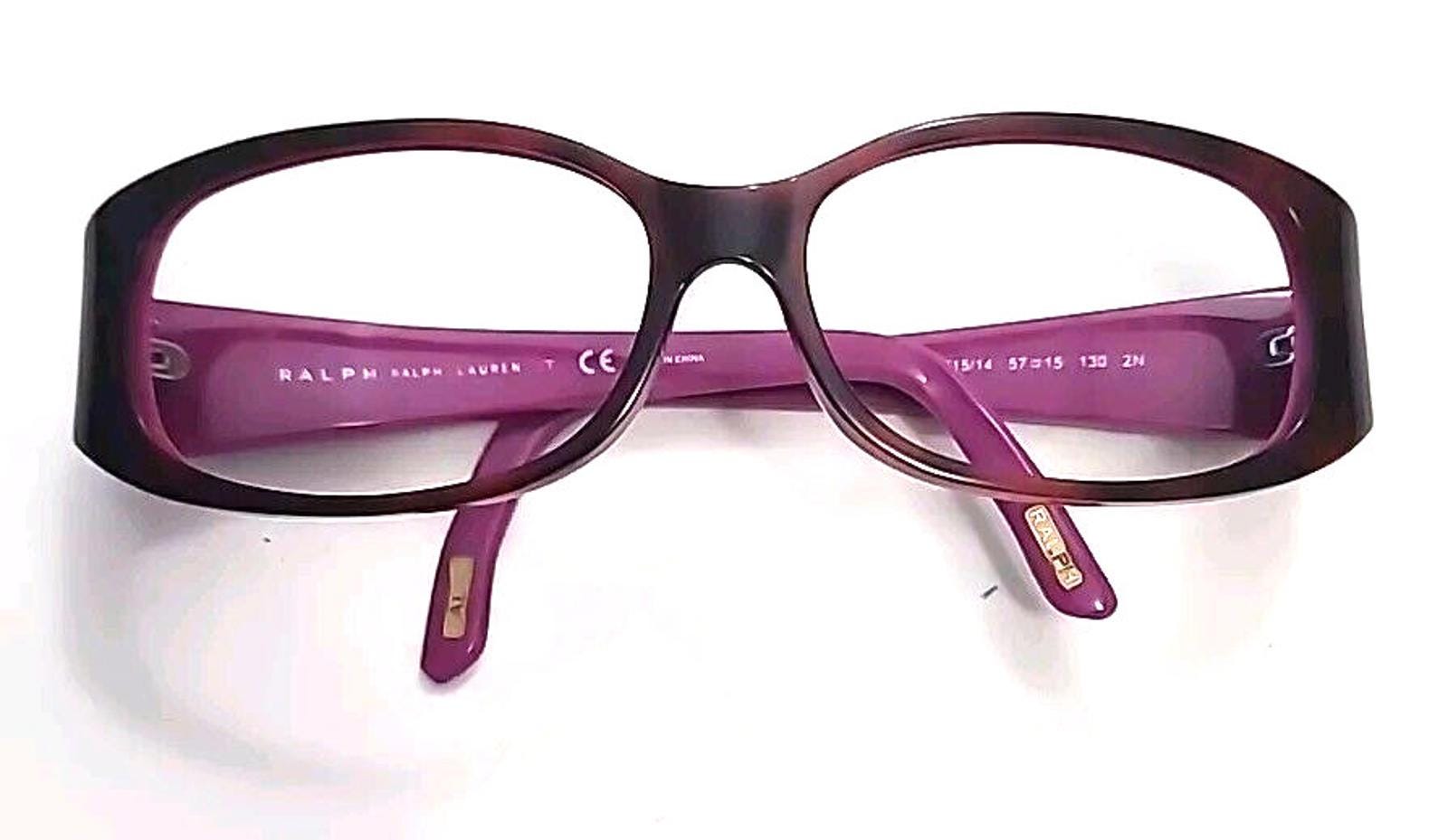 NEW Ladies Y2K Polo Ralph Lauren Square Sunglasses RA5141 Tortoise & Plaid 57/15 Ralph Lauren RA5077 715/14 NO LENSES Tortoise Purple  main image 3