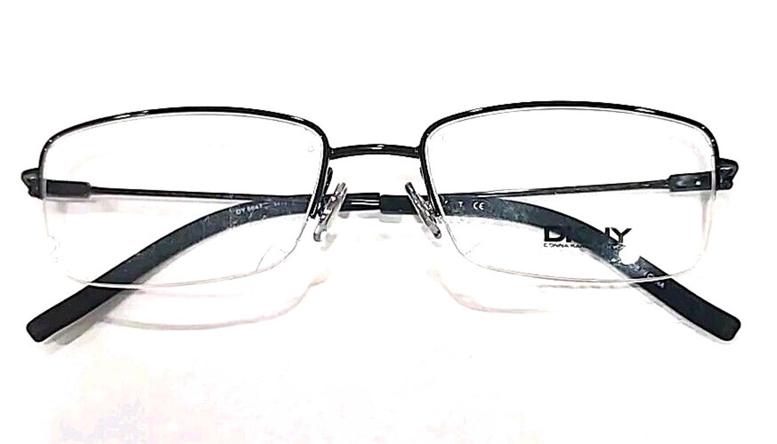 DKNY DY5647 1111 Black Metal Half Rim Eyeglasses 53-18 140 DKNY Black Metal Eyeglass Frames for sale | eBay main image 3