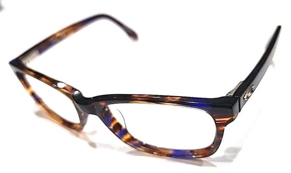 O'Neill Ono Due Brown Purple Rectangular Eyeglass… - image 1
