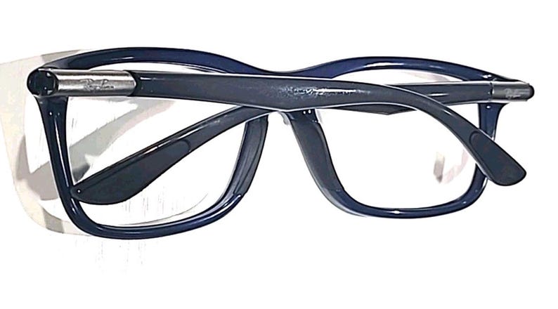 Gafas de sol Ray Ban RB8352 6222/82 sin lentes LG negras y grises con montura cuadrada, talla 57-18, 140 imagen 8