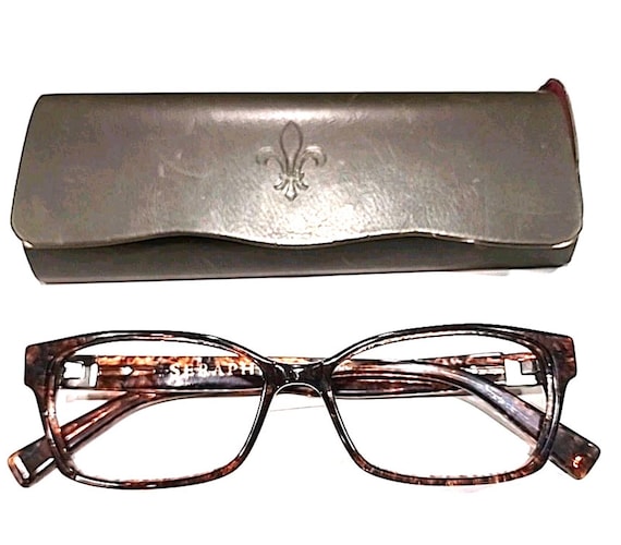 Seraphin Eleanor 8907 Brown Tortoise Rectangular Eyeglasses  display picture 3