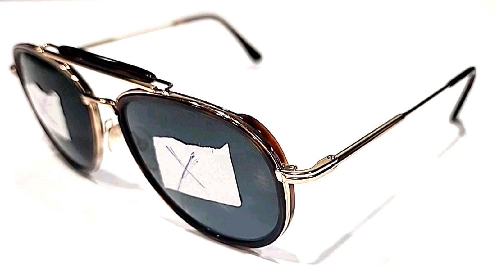 Tom Ford TF666 Tripp No Lenses Tortoise Gold Metal Aviator