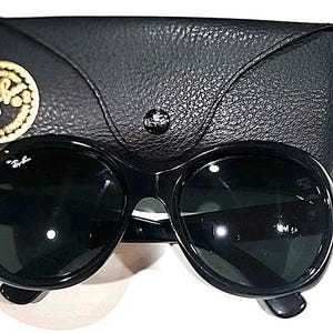 Ray Ban RB4191 601/71 Black Round Gray Oversized Sunglasses  display picture 2
