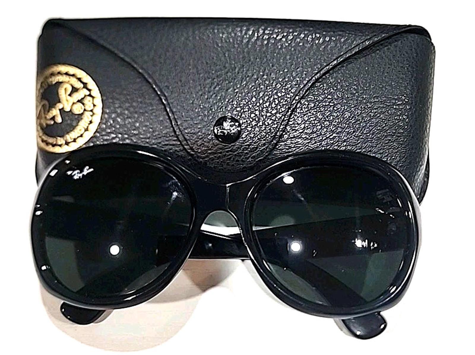 Ray Ban RB4191 601/71 Black Round Gray Oversized Sunglasses  display picture 1
