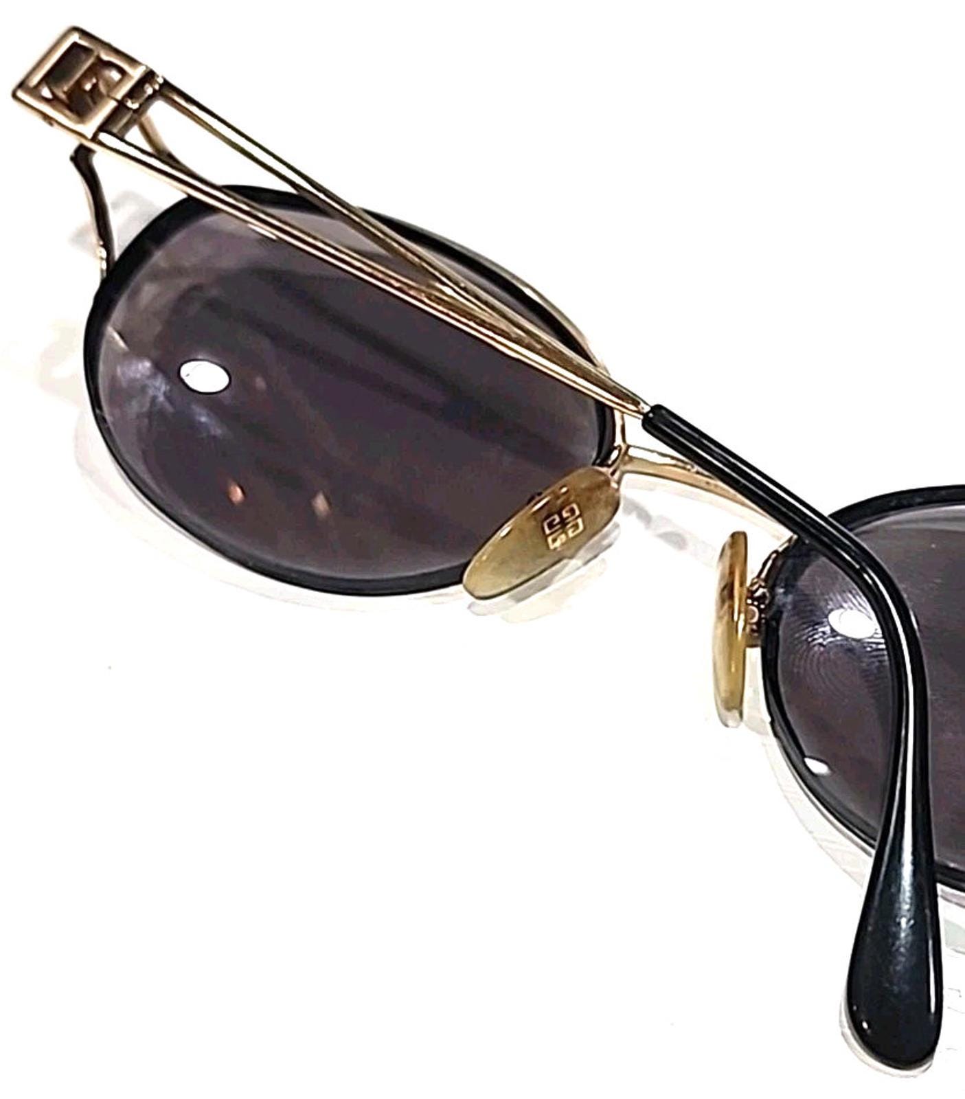 Givenchy 1017 001 No Lenses Vintage Gold Sunglasses/Eyeglasses 52-21 130 France Givenchy 1017 001 No Lenses Vintage Gold Sunglasses  main image 3