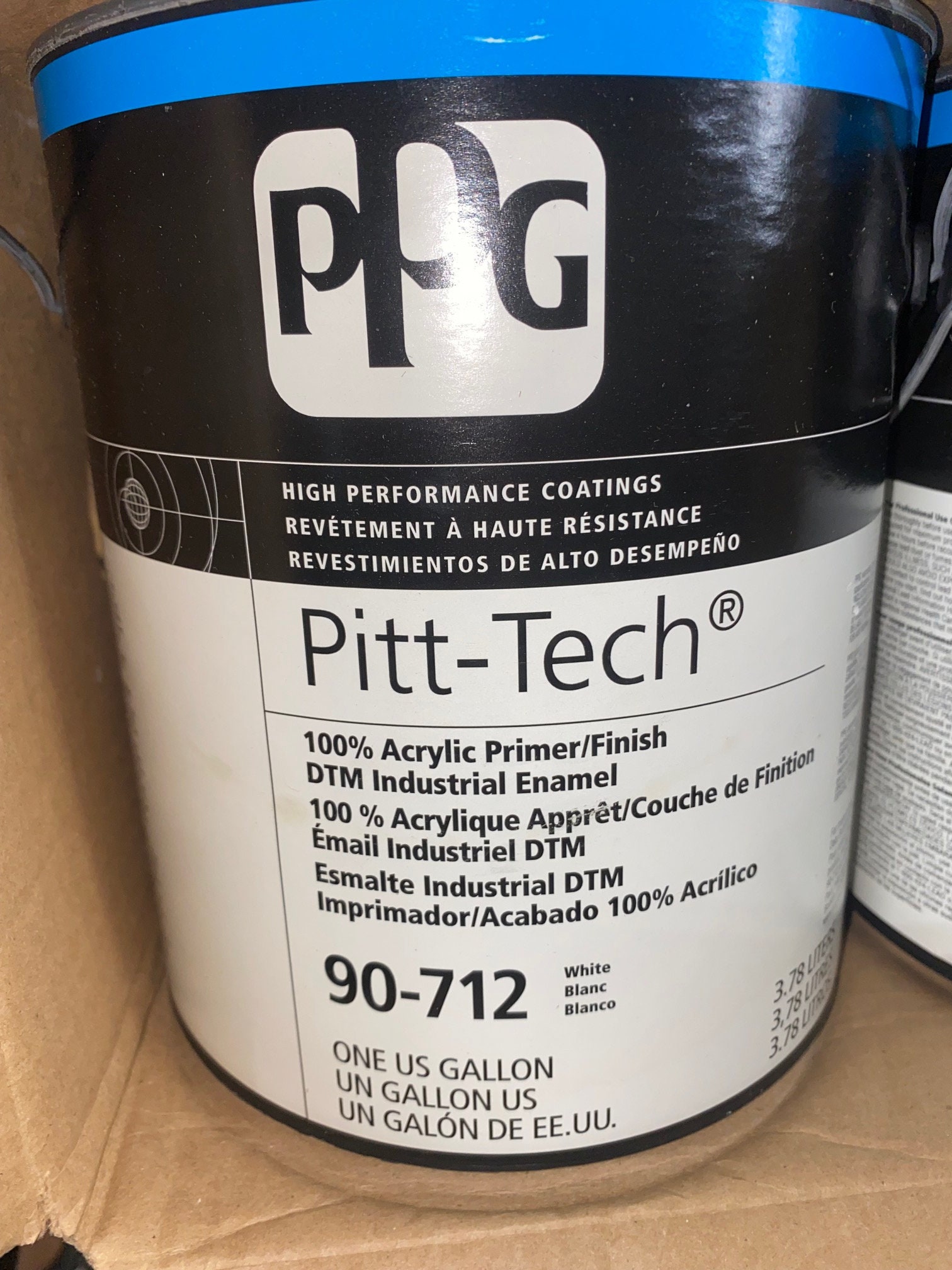 1 Gallon PPG Pitttech White 90712 Etsy
