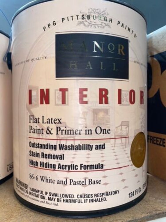 1 Gallon PPG Manor Hall Flat Latex Paint & Primer in One 866 Etsy