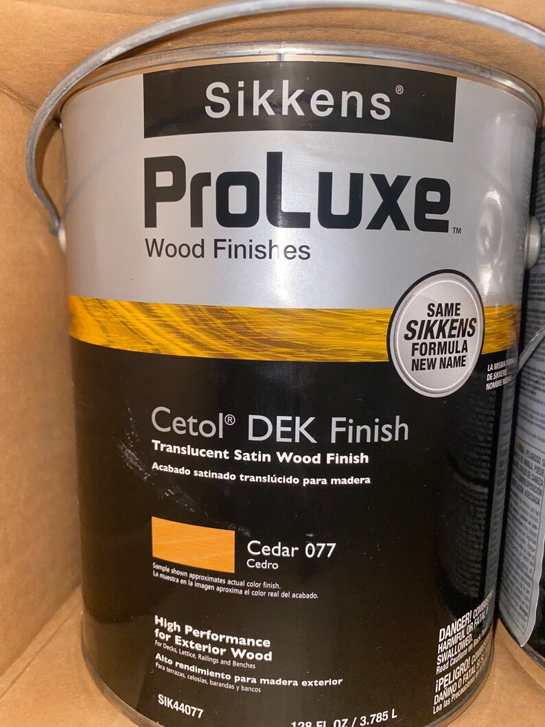 1 Gallon Sikkens Proluxe Wood Finishes Cetol DEK Finish Cedar Etsy