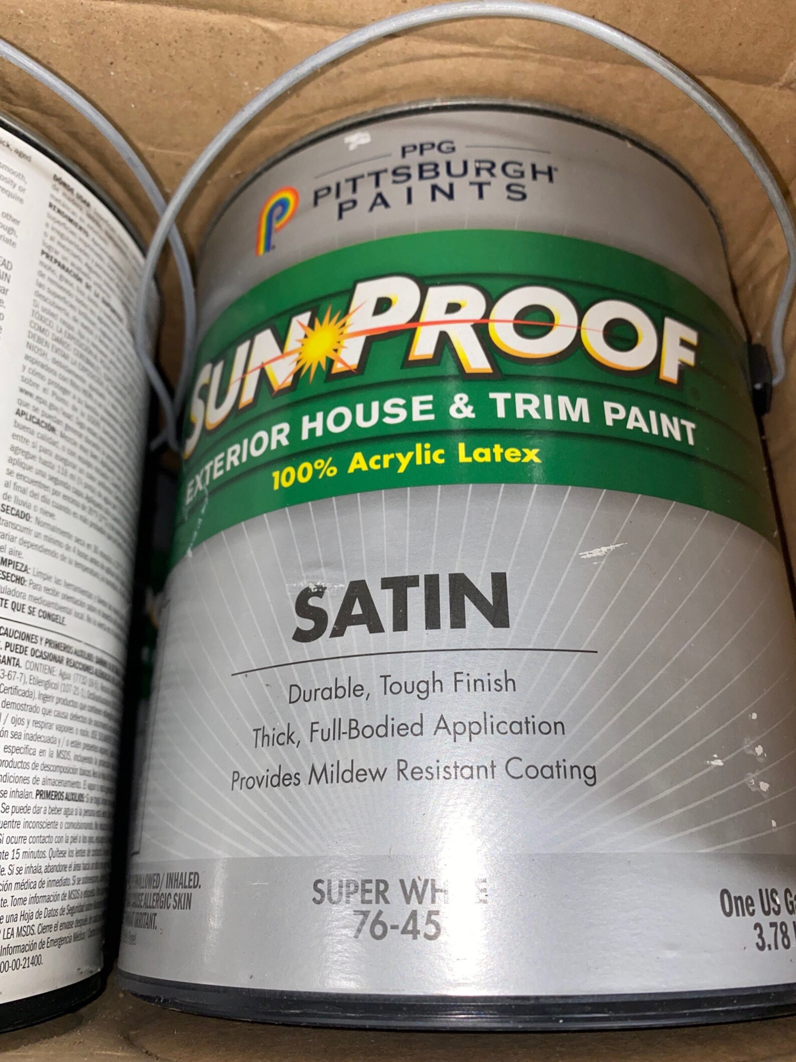 1 Gallon PPG Sun Proof EXTERIOR House & Trim Satin Super Etsy