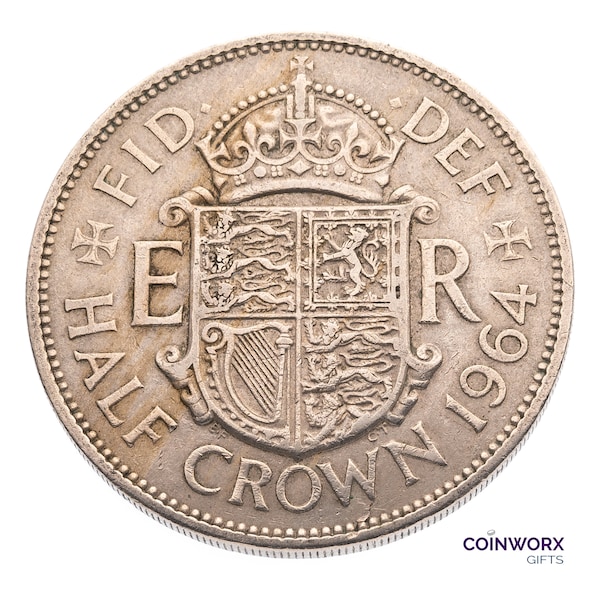 1964 Halfcrown Coin Great Britain UK Queen Elizabeth II, Perfect for Birthdays , Anniversary or Craft and Jewellery