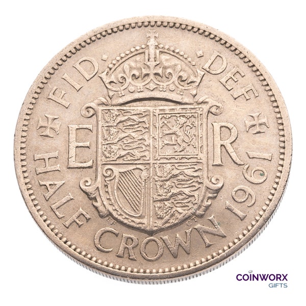 1961 Halfcrown Coin Great Britain UK Queen Elizabeth II, Perfect for Birthdays , Anniversary or Craft and Jewellery