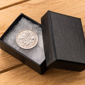 60th Birthday Gift 1964 Lucky Sixpence Coin Great Britain Queen Elizabeth II Perfect for Birthdays, Craft Mum, Dad, Grandma Polished & Boxed