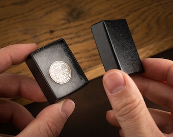 70th Birthday Gift - Boxed sixpence or farthing coin from 1954 or 1955