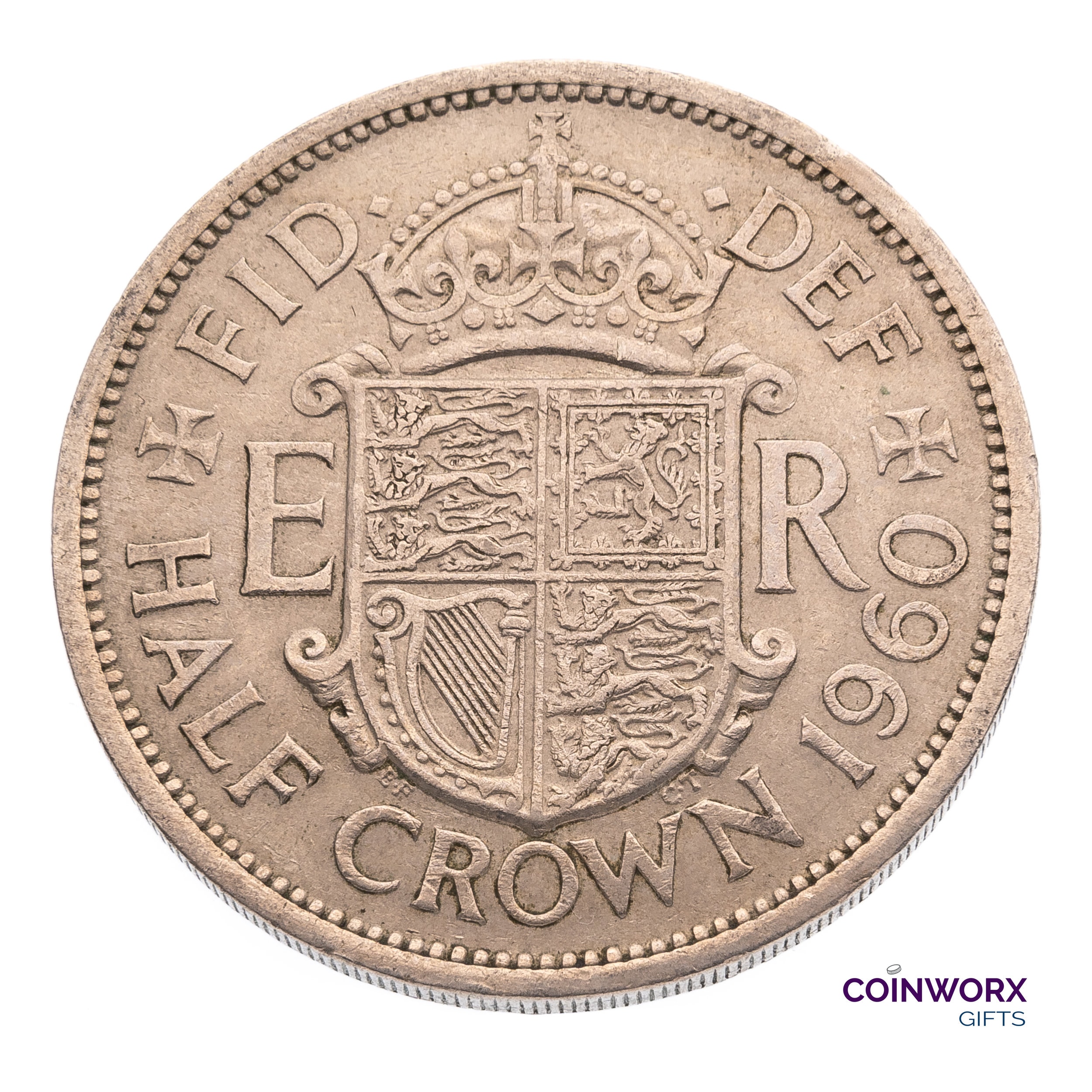 1960年ハーフクラウンコイン イギリス エリザベス2世女王 誕生日、記念日、工芸品やジュエリーに最適 - Etsy 日本