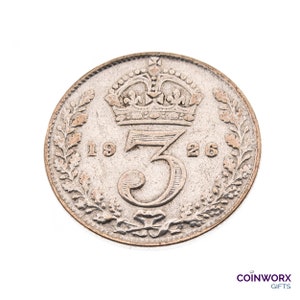 1926 Silver Threepence Coin Great Britain 50% Silver - George V - Perfect for Birthdays, Craft -  Grandma, Grandad