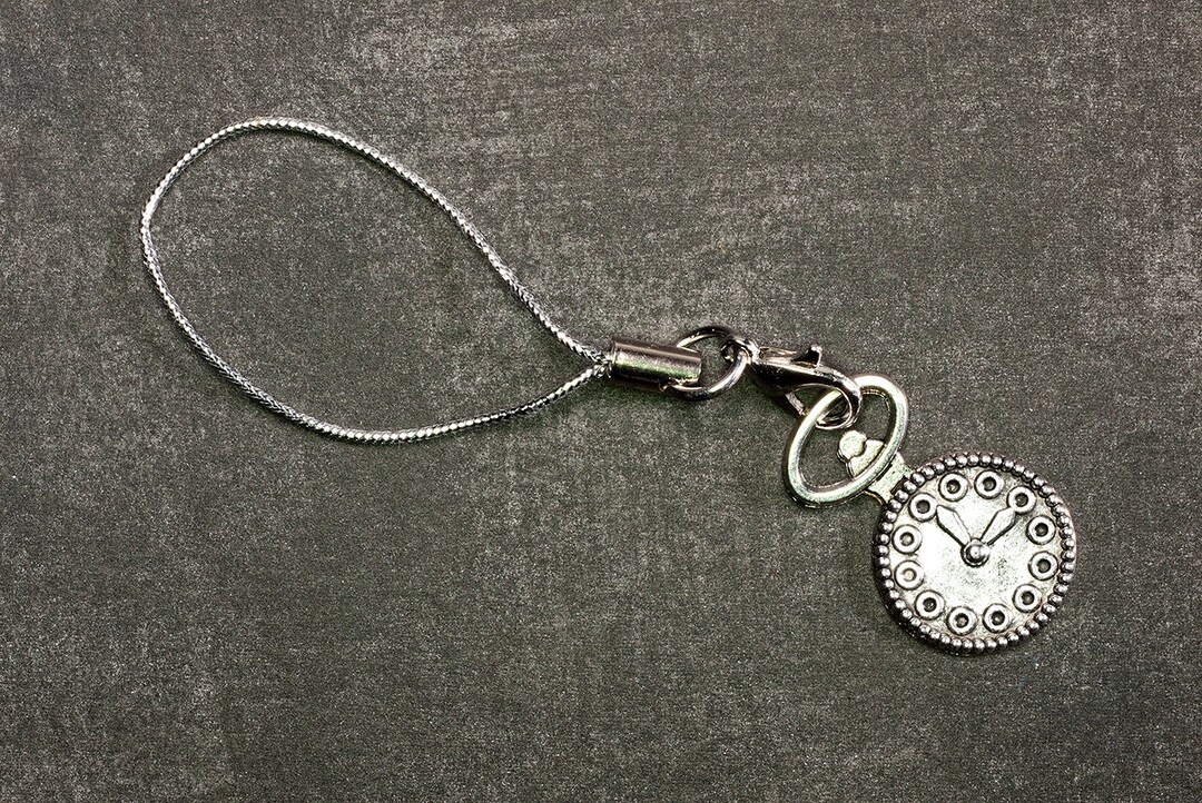 Alice in Wonderland Inspired Clock Cell Phone Charm Strap Etsy