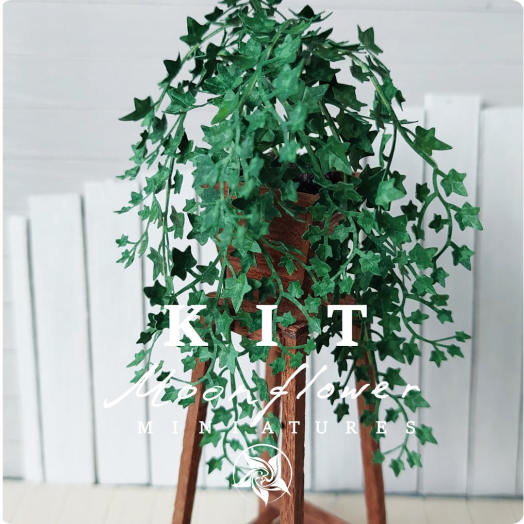 KIT Miniature Climbing Ivy Flower Plant dark Green Garden Dollhouse