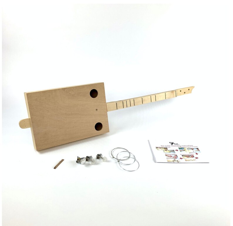Cigar Box Guitar Style Kit Self Assembly 3 String Strum Stick Etsy UK