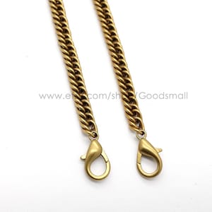 Hoogwaardige taskettingband 7 mm antiek gouden tasketting Schouderband