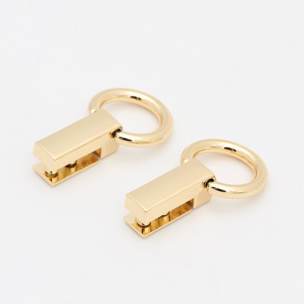 4-10pcs Screw d ring 5/8"(15mm) Bag chain connector screw connector bridge buckle Bag Hardware