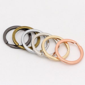 10-20-50pcs Key ring 28mm Round Flat Split key ring Key chain ring split rings Bulk Wholesale Key Rings