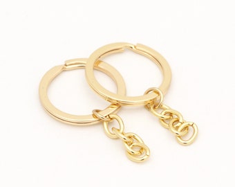 10-20-50pcs gold Schlüsselanhänger 30mm Schlüsselanhänger Split Schlüsselanhänger split Ring Schlüsselanhänger für Schlüsselanhänger Hardware Bulk Schlüsselanhänger Schlüsselanhänger Erkenntnisse