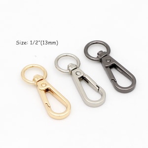 4-10pcs 1/2&quot;(13mm) Swivel clasp Swivel hook Lobster Clasp snap hooks bag chain bag strap bag hardware